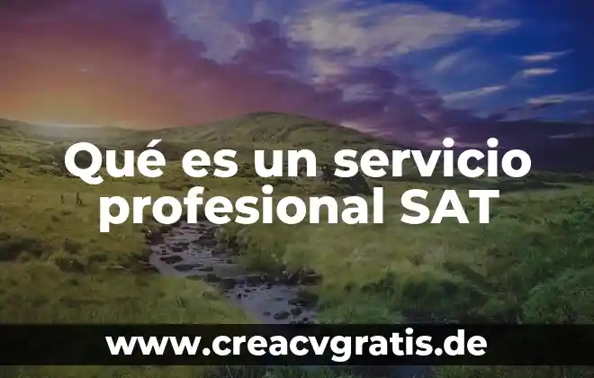 Que es un delito fiscal sat 5 Qué es un servicio profesional SAT