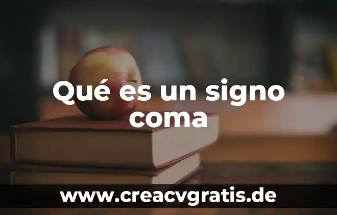 Que es tipan 4 Qué es un signo coma