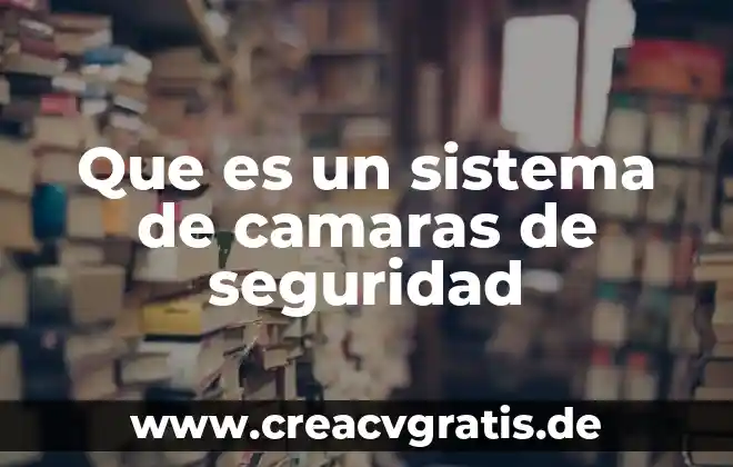 Que es seguridad e ijiene industrial 6 Que es un sistema de camaras de seguridad