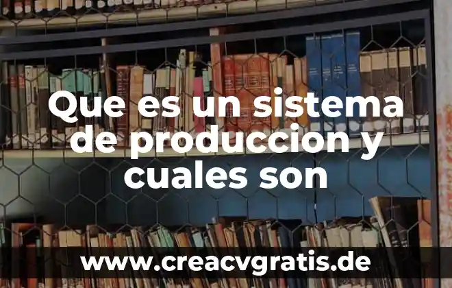 Qué es el relieve y cuáles son sus tipos 3 Que es un sistema de produccion y cuales son