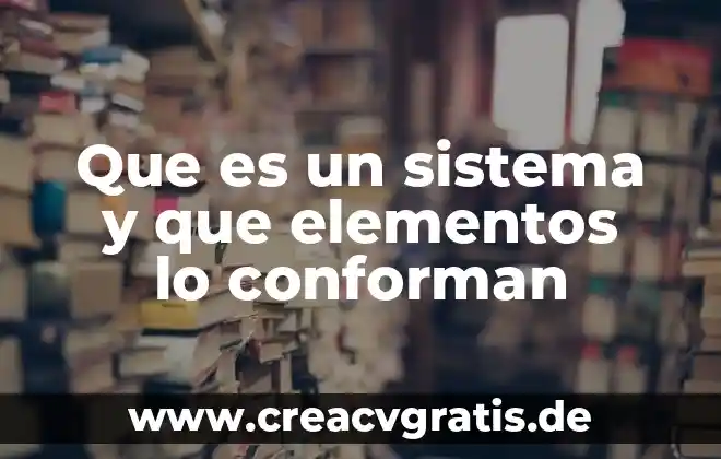 Que es una fracción con elementos 6 Que es un sistema y que elementos lo conforman
