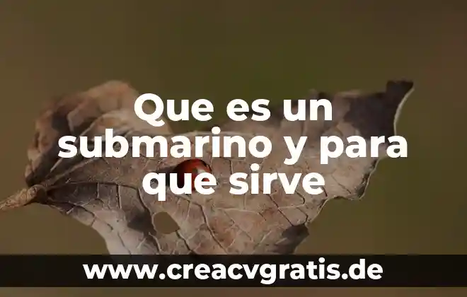 Que es glob en analisis de sangre 7 Que es un submarino y para que sirve