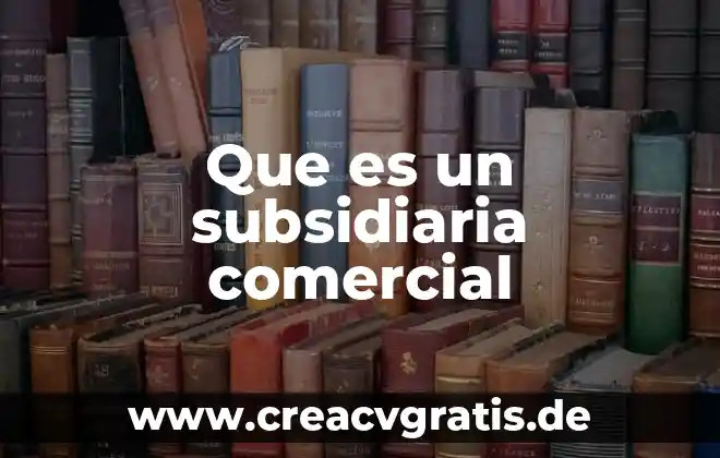 Que es nombre comercial en el rfc 3 Que es un subsidiaria comercial