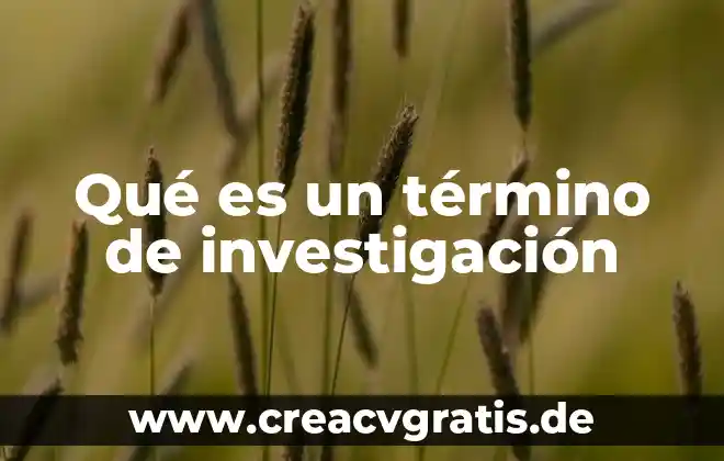 Que es el paradigma interpretativo en una investigacion 4 Qué es un término de investigación