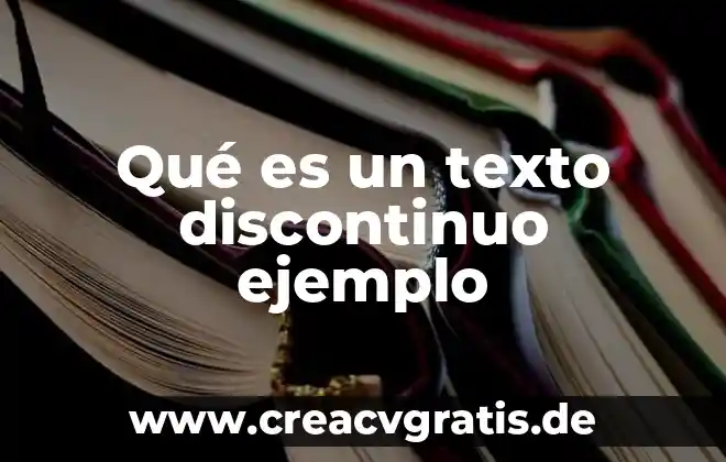 Qué es un texto escolar que significa eileen 7 Qué es un texto discontinuo ejemplo