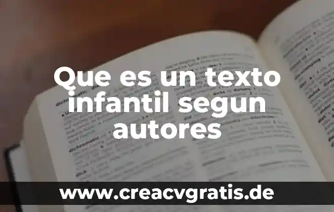 Que es involucramiento institucional en las escuelas según autores 8 Que es un texto infantil segun autores