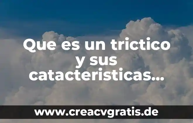 Que es la discriminina significado corto 6 Que es un trictico y sus catacteristicas corto para niños