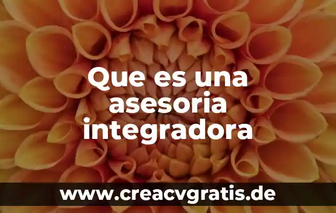 Que es planta.sobre repetidora 4 Que es una asesoria integradora