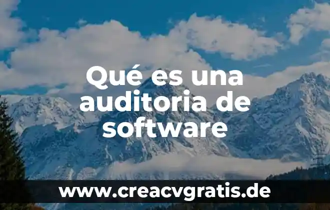 Qué es nombres auditoria de formulas en excel 5 Qué es una auditoria de software