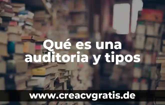 Qué es una droga y tipos de droga 3 Qué es una auditoria y tipos