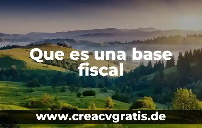 Que es estrella base de datos 5 Que es una base fiscal