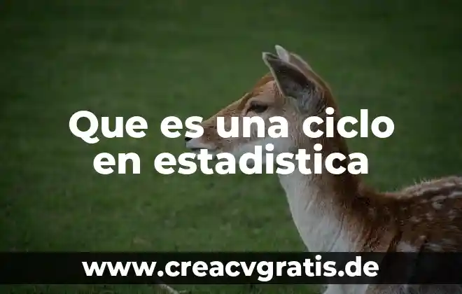 Que es el desarrollo de ciclo vital 3 Que es una ciclo en estadistica