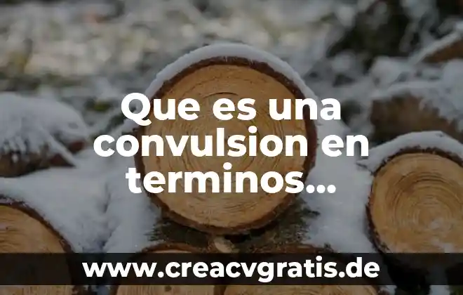 En términos médicos que es fobia 5 Que es una convulsion en terminos fisiologicos