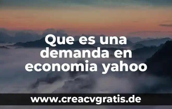 Que es dieresis y ejemplos yahoo 6 Que es una demanda en economia yahoo