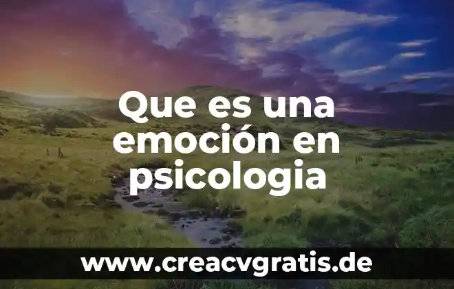 Dinámicas para saber qué es emocion 7 Que es una emoción en psicologia