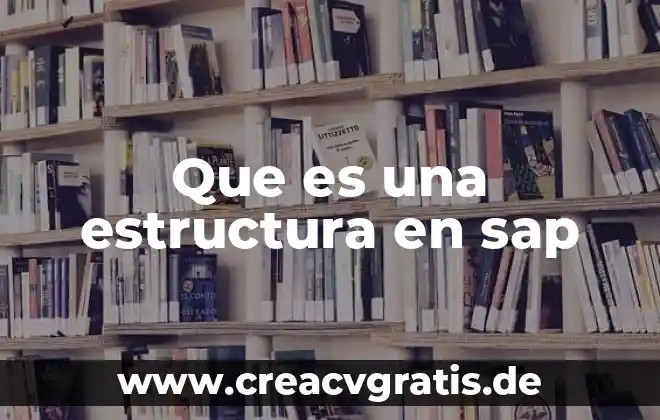 Que es un argumento y como se estructura 5 Que es una estructura en sap