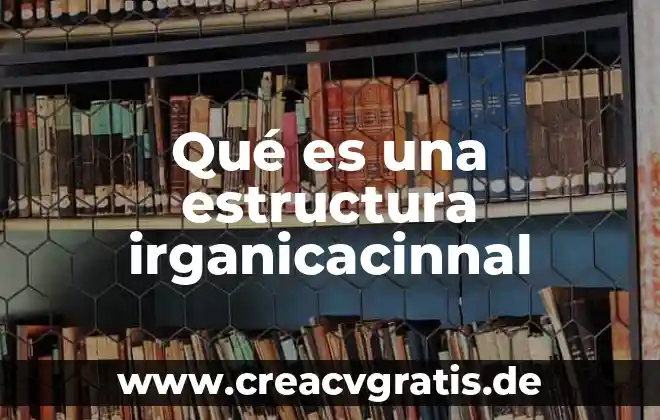 Qué es un problema y su estructura 6 Qué es una estructura irganicacinnal