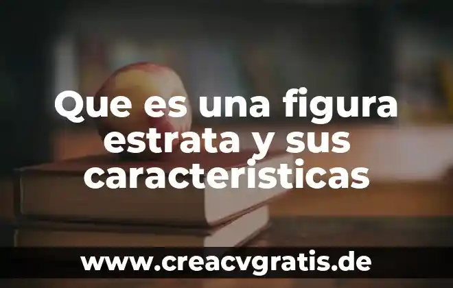 Que es la figura figura diseño 6 Que es una figura estrata y sus caracteristicas