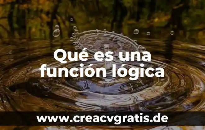 Función cúbica que es y ejemplos 7 Qué es una función lógica