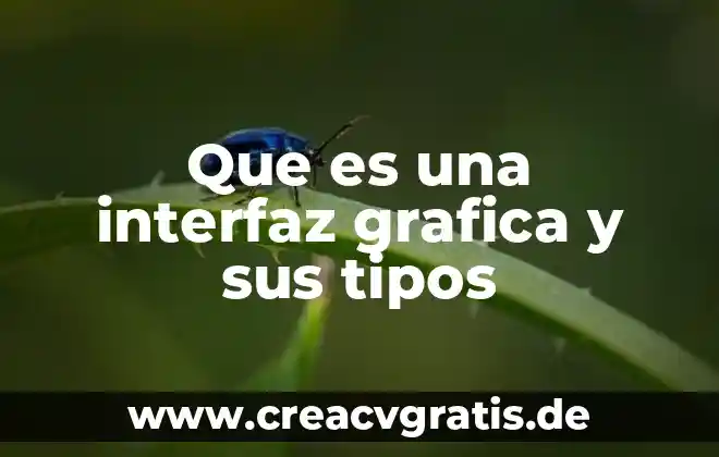 Que es una polea y tipos 8 Que es una interfaz grafica y sus tipos