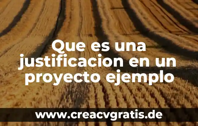 Que es un procedimiento documentado y ejemplo 6 Que es una justificacion en un proyecto ejemplo