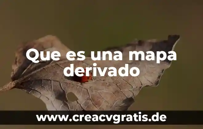 Que es un mapa isocrono 7 Que es una mapa derivado