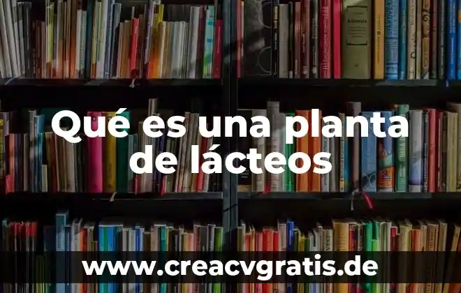 Qué es la mimosa planta 6 Qué es una planta de lácteos