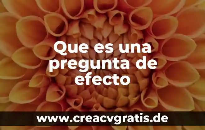 Que es una planta de multiple efecto 8 Que es una pregunta de efecto