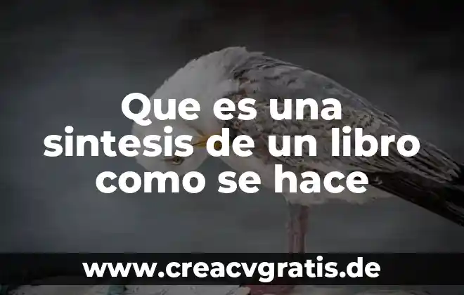 Que es un alegoría en un libro 7 Que es una sintesis de un libro como se hace