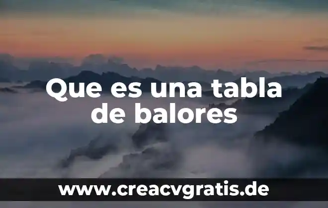 Qué es detox significado 8 Que es una tabla de balores
