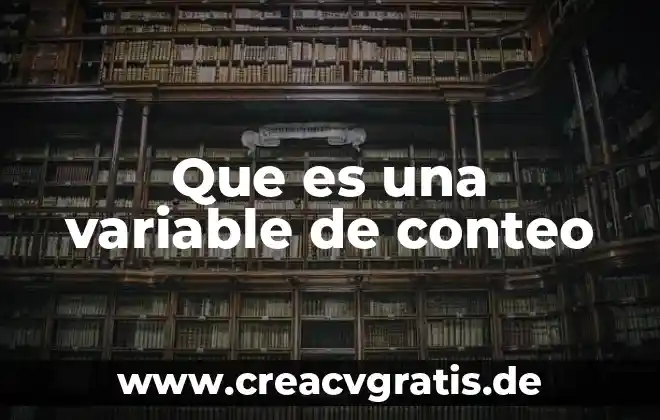 Que es una variable spss 4 Que es una variable de conteo