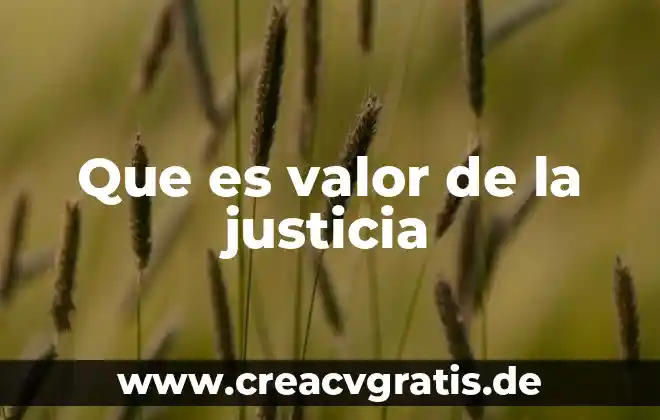 Que es una cadena de valor resumen 8 Que es valor de la justicia