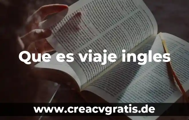 Que es motorbike en ingles 8 Que es viaje ingles