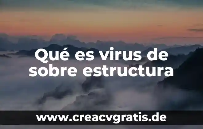 Obturación que es sistemas de visión 8 Qué es virus de sobre estructura