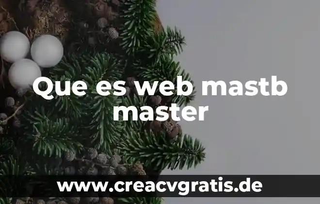 Ser integral que es 7 Que es web mastb master