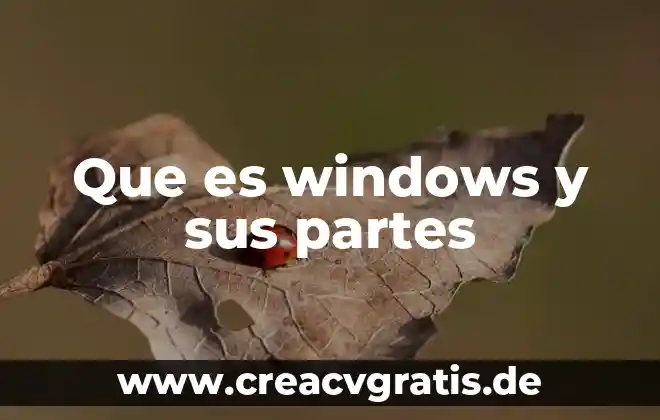 Que es update windows for x64 based systems 7 Que es windows y sus partes