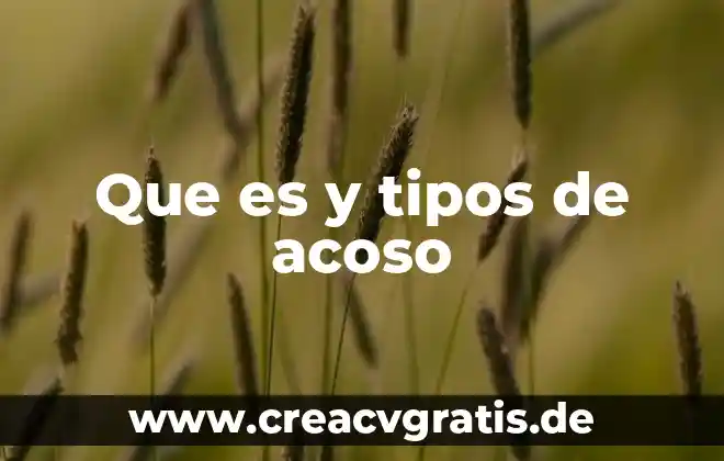 Qué es metodología y sus tipos 6 Que es y tipos de acoso
