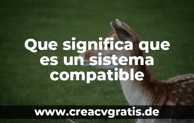 Que es un sistema sai 8 Que significa que es un sistema compatible