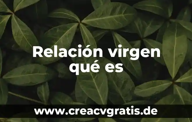 Que es responsabilidad en una relacion interpersonal 5 Relación virgen qué es