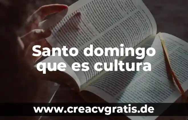 Que es cultura del envejecimiento 4 Santo domingo que es cultura