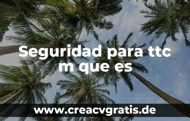 Que es lopa en seguridad 4 Seguridad para ttc m que es