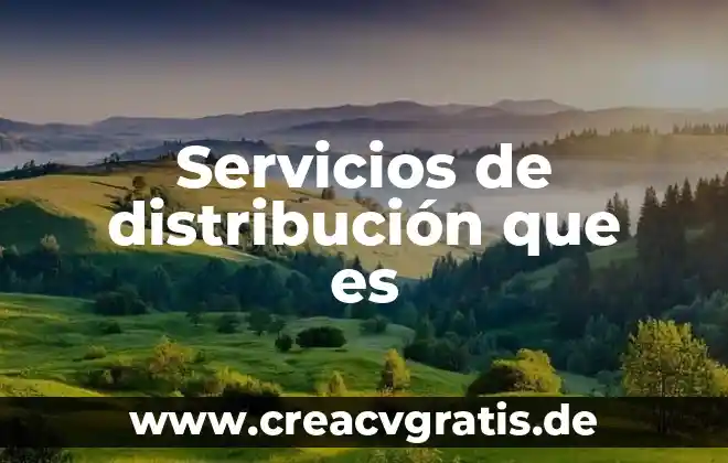 Por que es importante ubicacion y distribucion de planta 8 Servicios de distribución que es