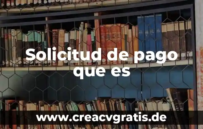 Qué es una tarjeta mercado pago 4 Solicitud de pago que es