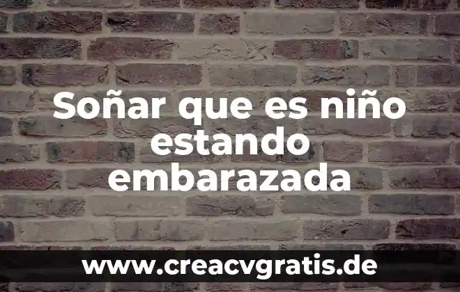 Que es soñar con lodo agua sucia 3 Soñar que es niño estando embarazada