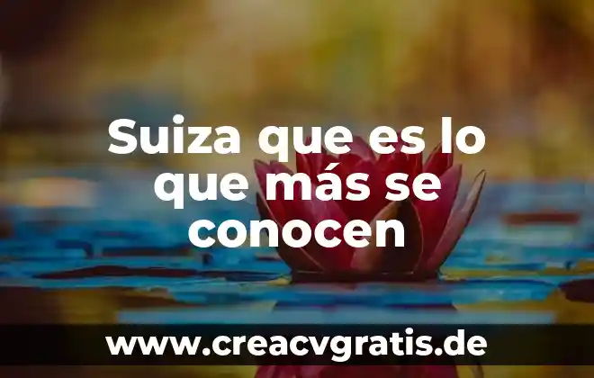 Que es mas dificil examen ceneval o tesis 4 Suiza que es lo que más se conocen