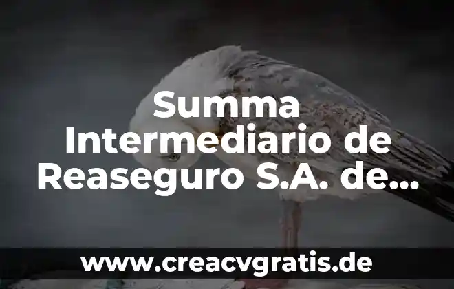 Que es mantener la integridad de barreras naturales inmunitarias 6 Summa Intermediario de Reaseguro S.A. de C.V. que es