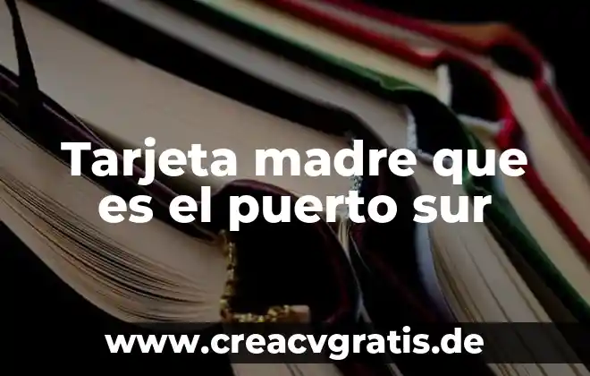 Tipos de turismo que es posible practicar en Puerto Vallarta 6 Tarjeta madre que es el puerto sur