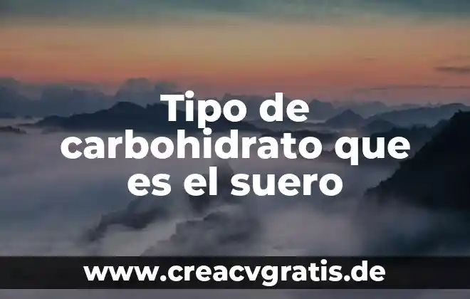 Que es la refrigeración de tipo armario 8 Tipo de carbohidrato que es el suero