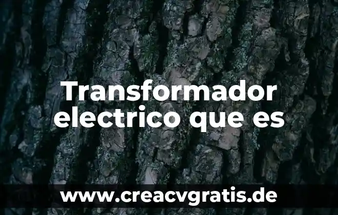 Que es un mercado electrico 5 Transformador electrico que es