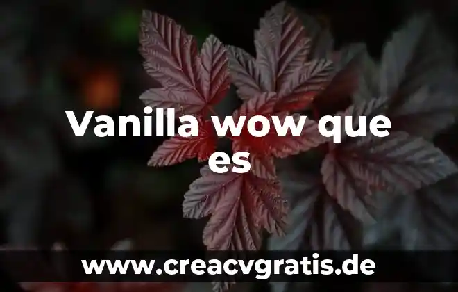 Que es pesimista significado 8 Vanilla wow que es